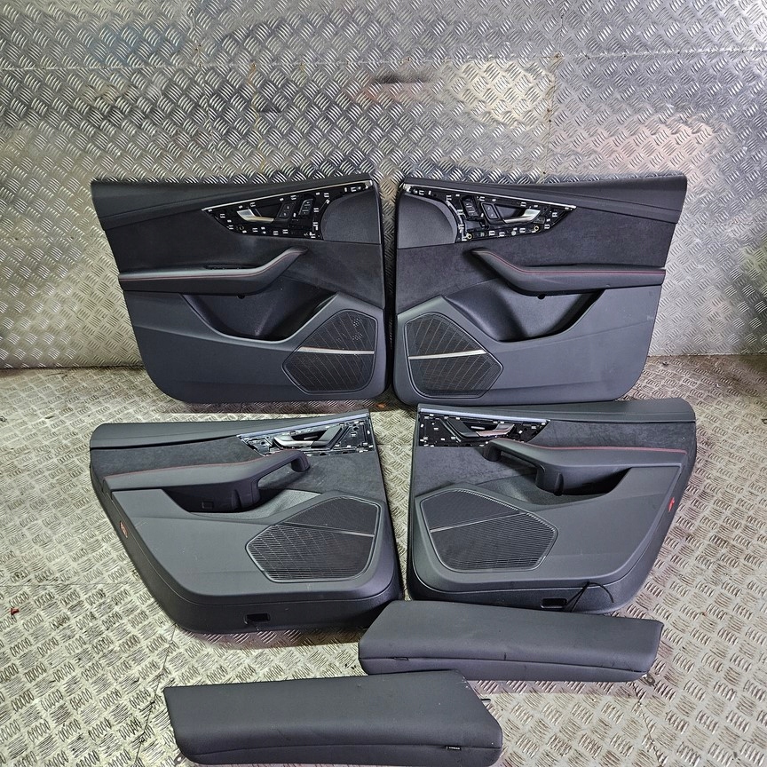 фото №8, Сиденья audi q8 sq8 rs recaro s-line обивка кожаный кожа czerwona nić