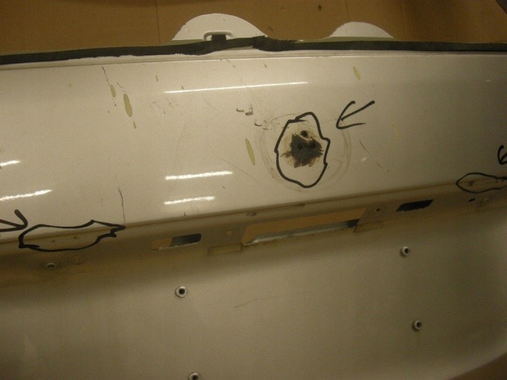 Mercedes ml-164 крышка багажника задний Доставка