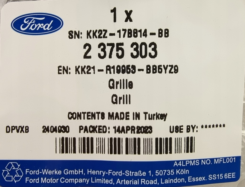 фото №8, Рамка противотуманной фары левая transit custom 2019- ford org