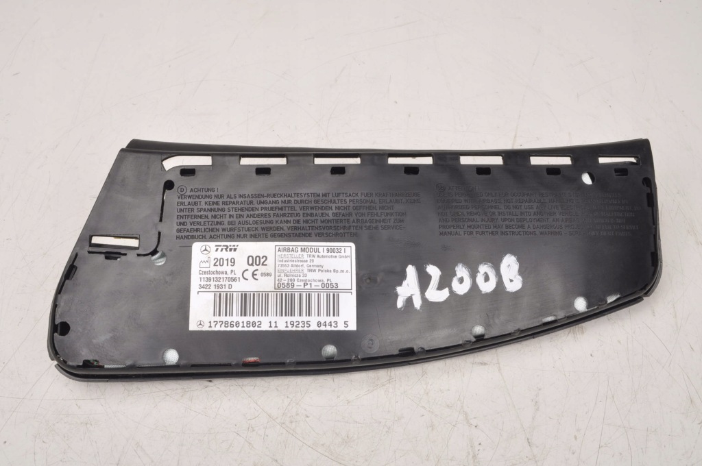 фото №1, Mercedes w177 подушка безпеки подушка повітряна сидіння