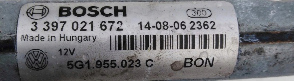 фото №6, Механізм моторчик двірник vw golf vii 7