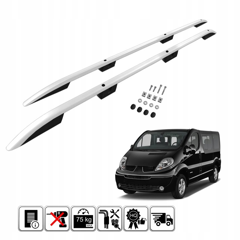 Купить Рейлинги кровельные к renault trafic 03-2014 длинный l2