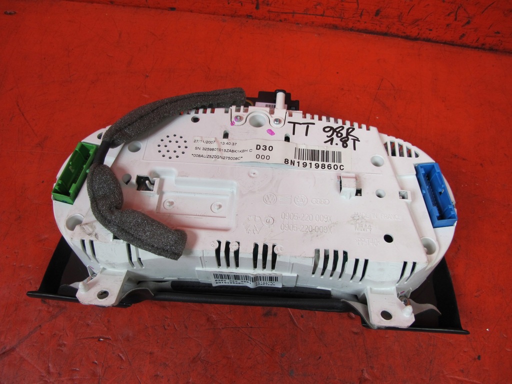 фото №11, Audi tt 8n 1.8 t бортовой компьютер замок зажигания счетчик набор