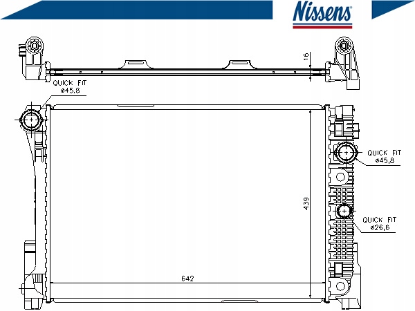 фото №14, Nissens 67164 радіатор, система охолодження двигуна