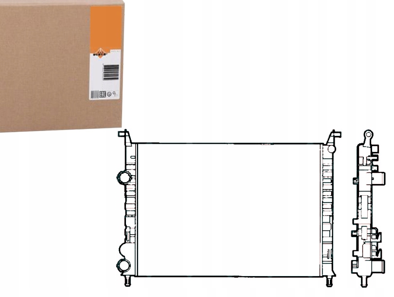 фото №1, Nrf 58195 радиатор, система охлаждение двигателя
