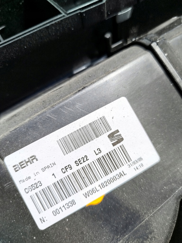 фото №7, Отопитель корпус seat ibiza iv 4 6l1820003al