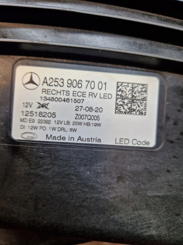 Mercedes glc w253 рестайлинг  full led фара правый  перед Оригинал