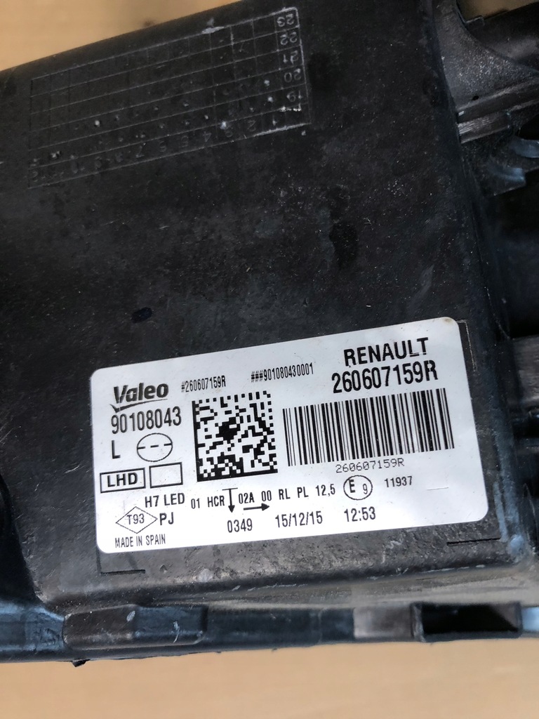 фото №4, Лампа ліва перед renault megane iv