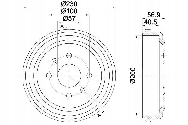 фото №2, Textar тормозные барабаны тормозные chevrolet задняя aveo kalos sp