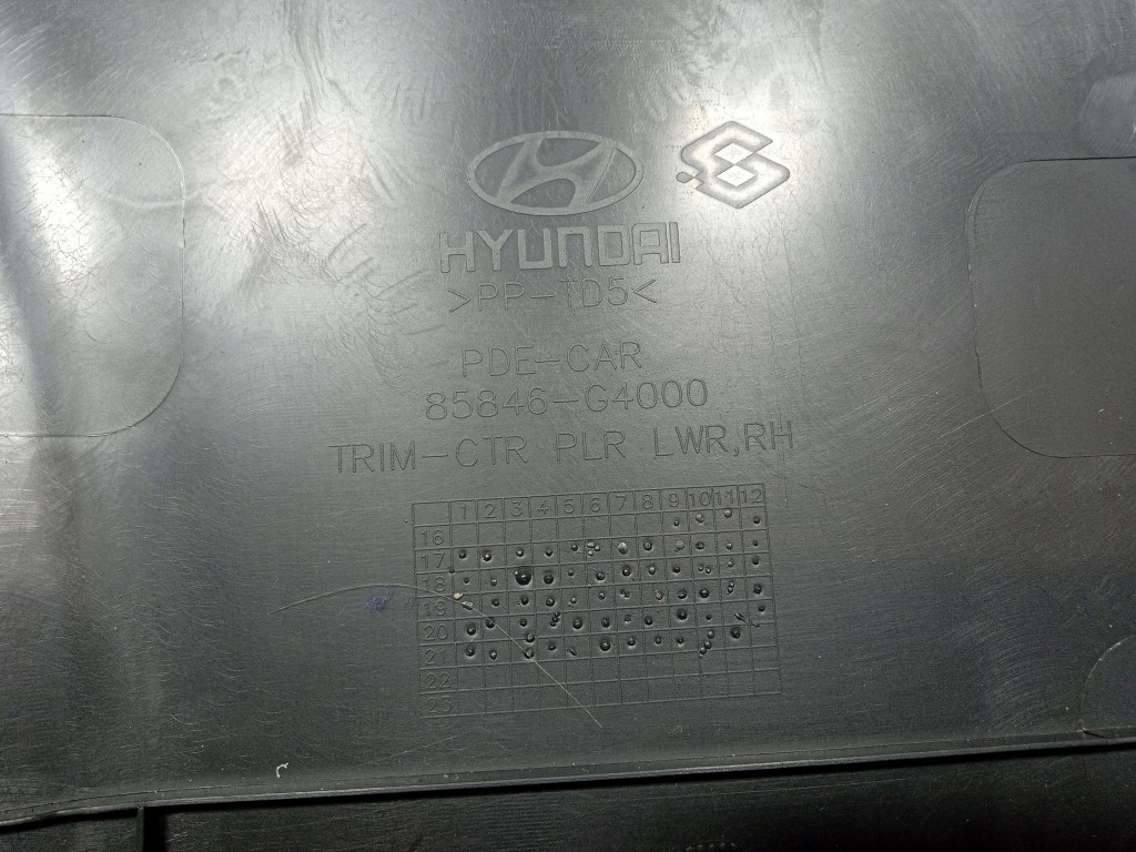 фото №5, Hyundai i30 iii защита стойка b правая нижняя 85845-g4000