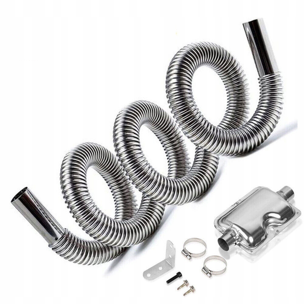 фото №1, Wąż выпускной труба выхлопная выхлопных газов отопления стояночного 3m с глушителем