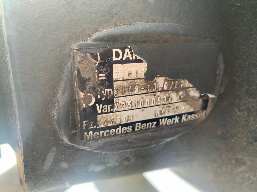 фото №3, Задний мост дифференциал mercedes actros mp4 r440 2,227