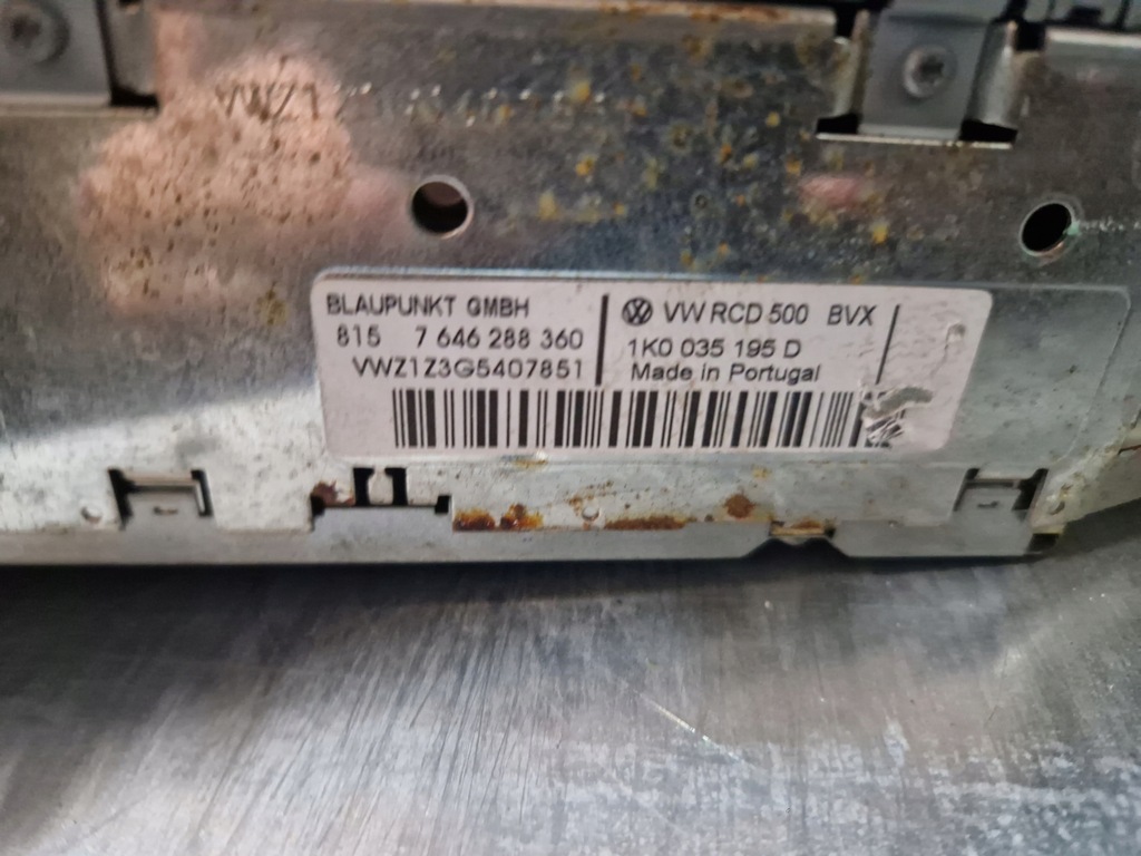 фото №2, Vw golf v vi eos passat b6 радиопроигрыватель радио cd kod 1k0035195d