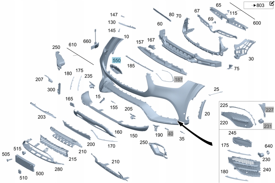 фото №3, Сегмент направляющая mercedes gle
