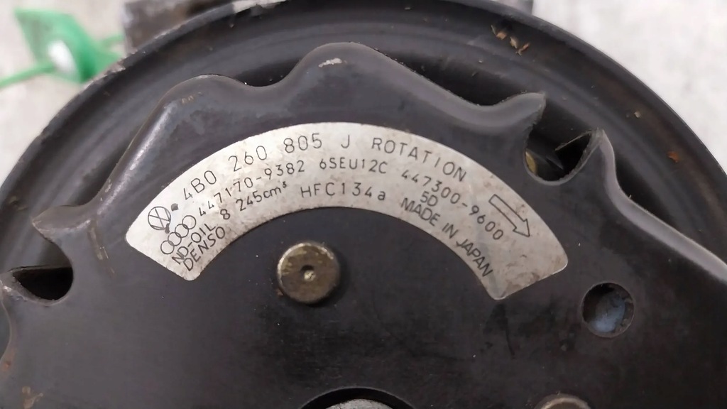 фото №5, Компрессор компрессор кондиционера 4b0260805j audi a6 c5 2.5 tdi