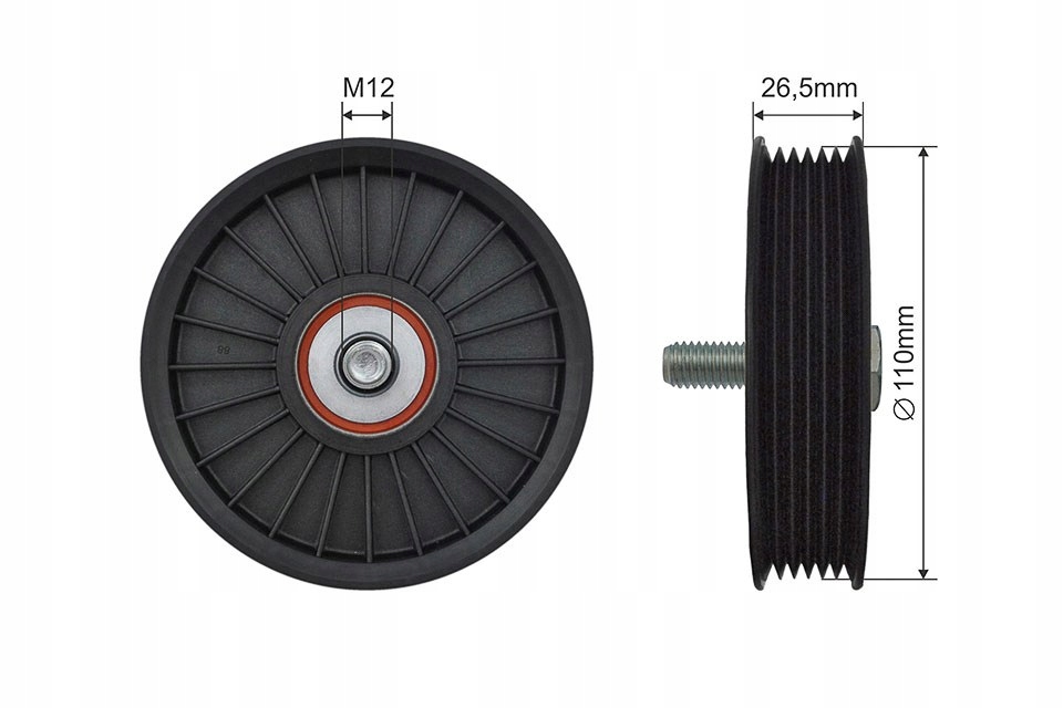 фото №1, Ролик ремінь багаторучейковий chevrolet aveo, kalos, lacetti, nubira 1.4-1.8