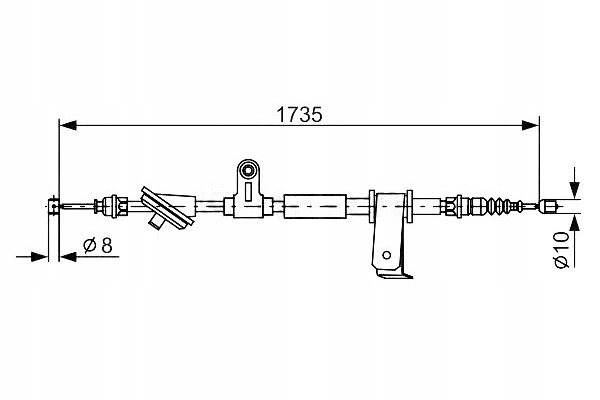 Купить Тяга трос тормоза ручного bosch +gratisy