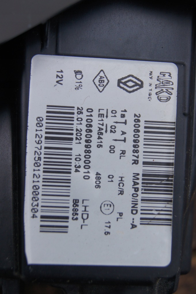 фото №4, Full led renault clio v 5 ліва europa