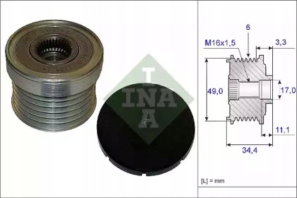 Генератор - сцепление односторонний schaeffler ina 535 0183 10 Цена