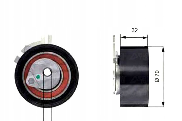 фото №2, Ролик натяжна ремінь розподільного валу nissan interstar p