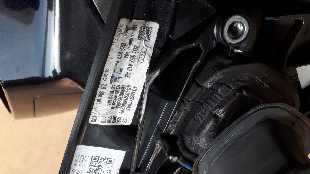 фото №8, A6 c7 зеркало правое перед 16 pin фотохромный lz9y