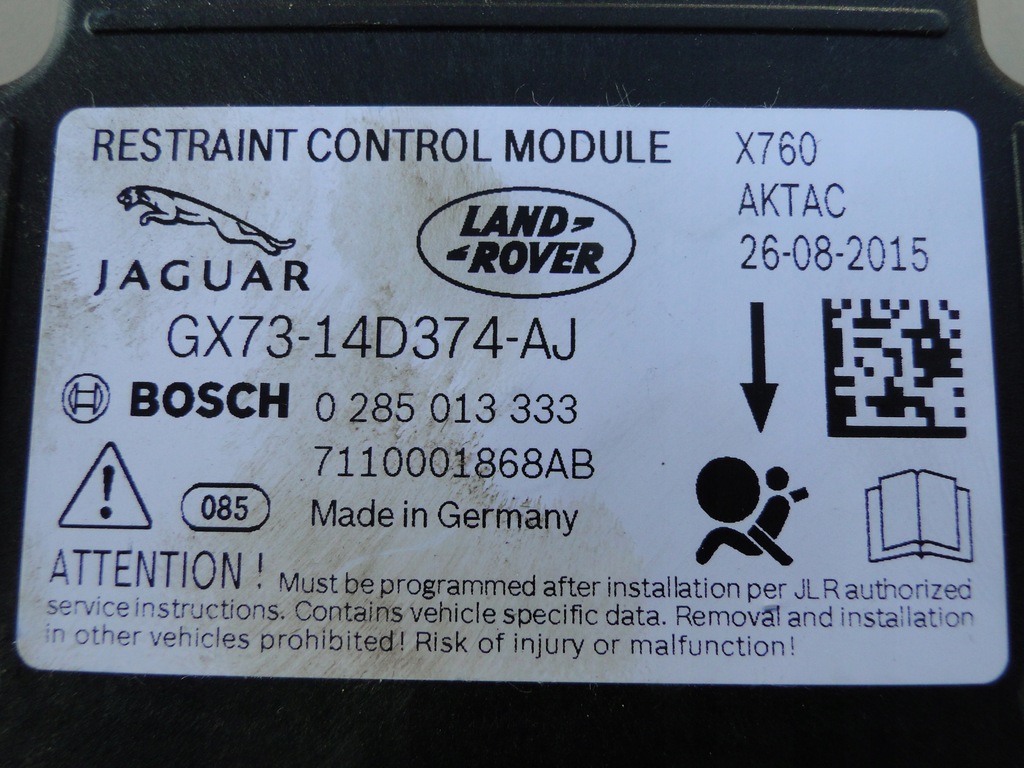 фото №5, Jaguar xf x260 датчик подушка безопасности