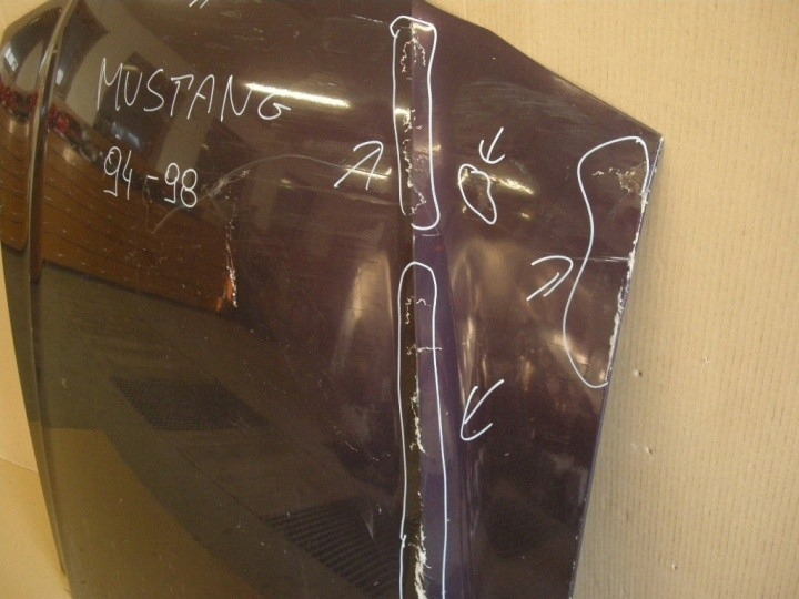 фото №3, Ford mustang 1994 капот