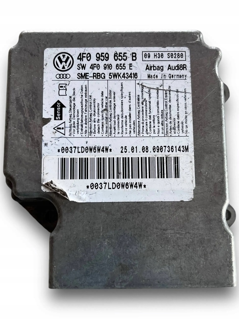 фото №5, Модуль датчик подушка безопасности audi a6 c6 4f0959655b