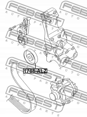 Купить Ролик обводной набор 1788-alz febest