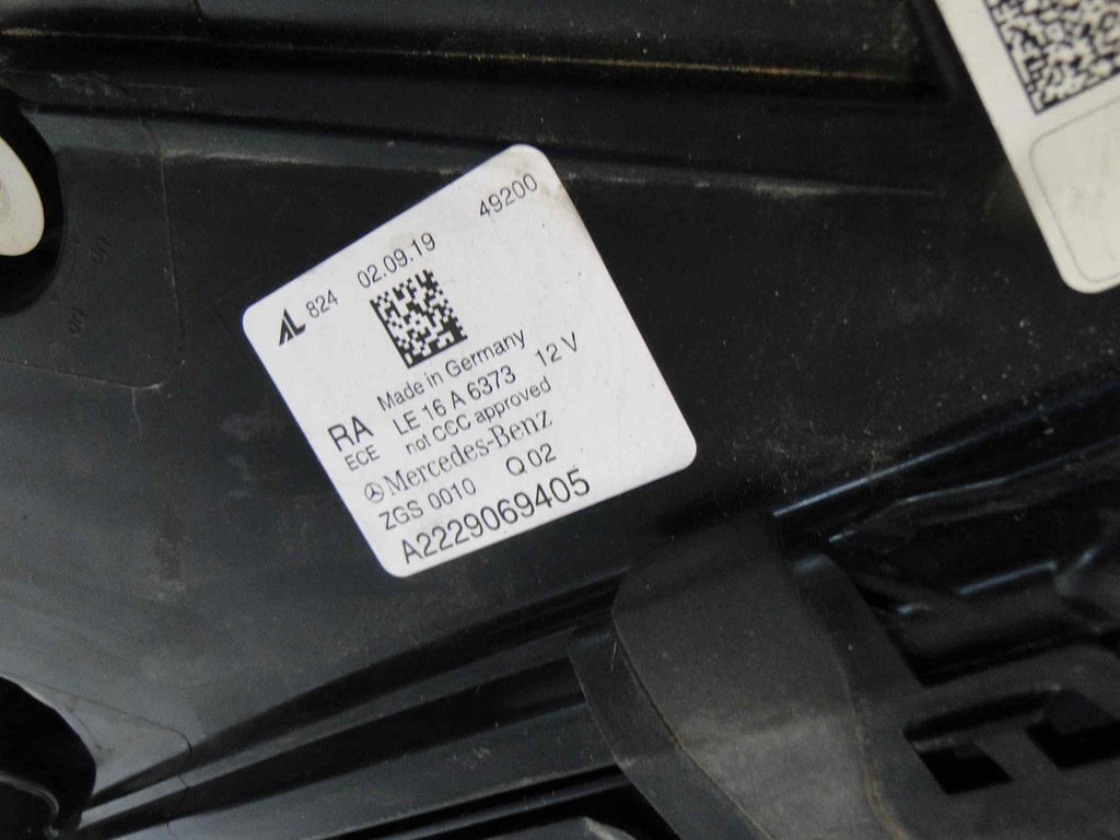 фото №13, W222 222 lift лампа лампы multibeam led ночь вид