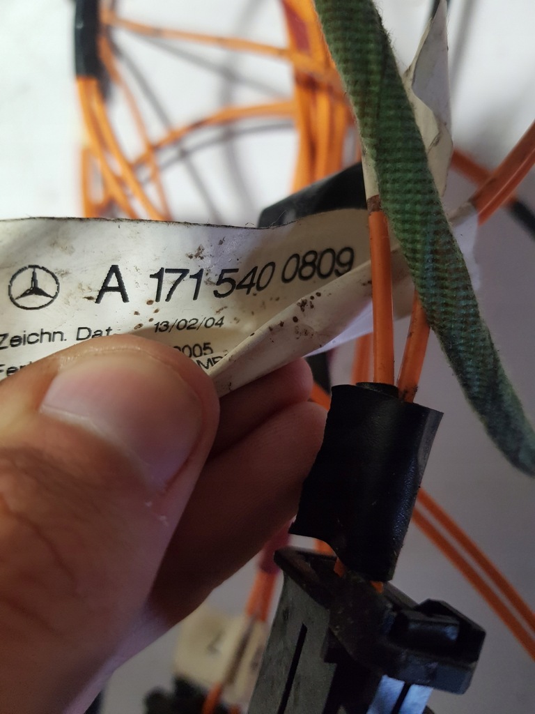 фото №3, Mercedes slk r171 w171 кабель волоконно-оптический кабель навигации