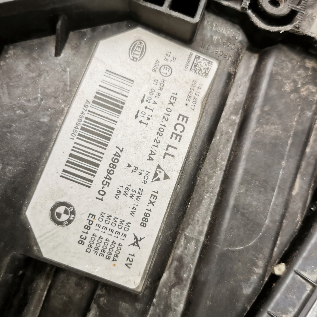 фото №10, Лампи лампа перед передні led світлодіоди bmw 3 f30 f31 lift ліва права