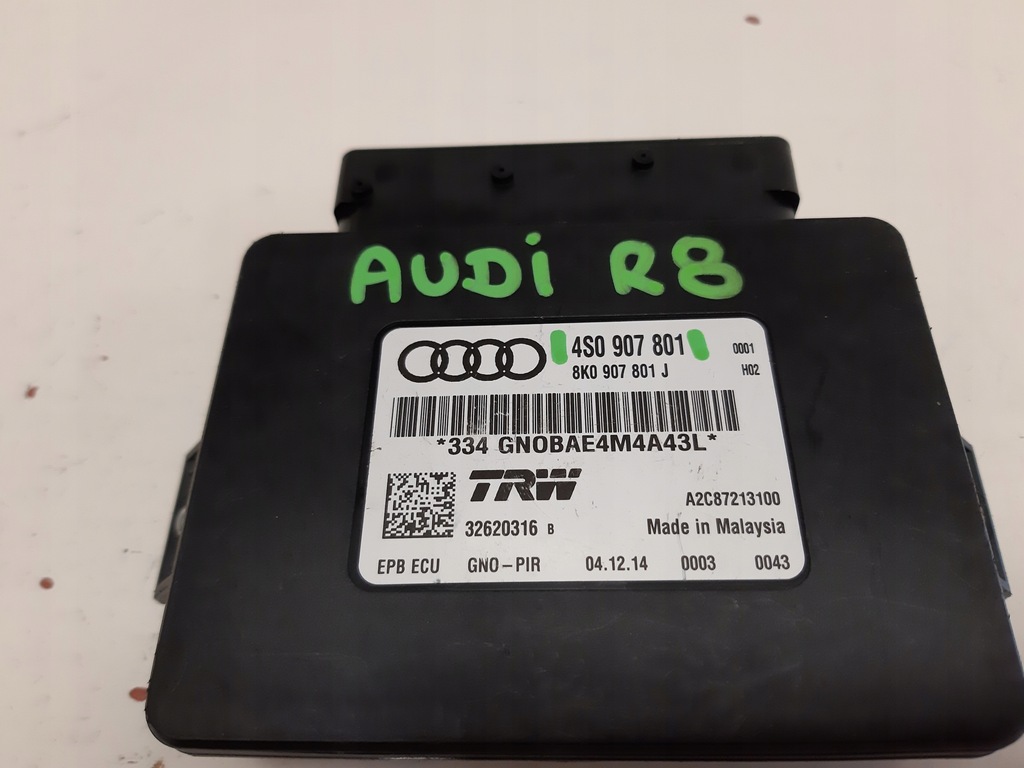 фото №4, Audi r8 модуль тормоза ручного 4s0907801 org