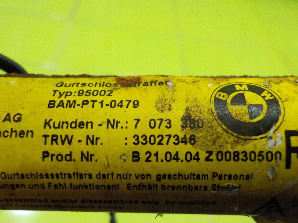 фото №5, Bmw e83 x3 клипса поперечина правая перед с натяжитель