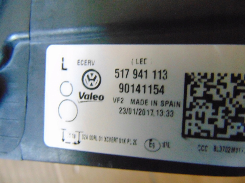 фото №6, Лампа левая led vw golf sportsvan lift 517941113