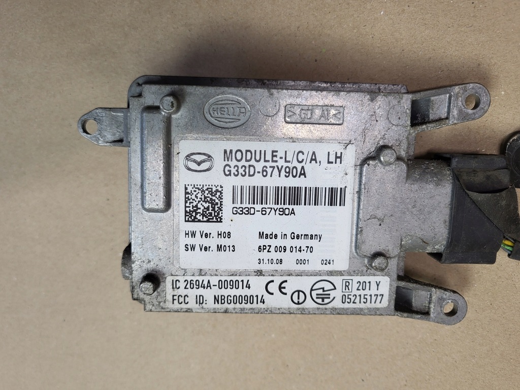 фото №1, Блок управления модуль свет левый задняя mazda 6 ii gh оригинальный номер