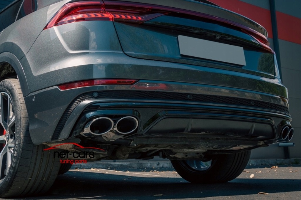 фото №13, Диффузор спойлер audi q8 18- s line sq8 насадки c