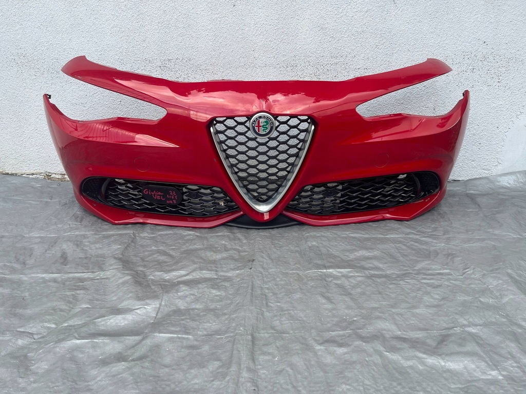 фото №7, Alfa romeo giulia veloce lift бампер передній kompletny pdc 2023-
