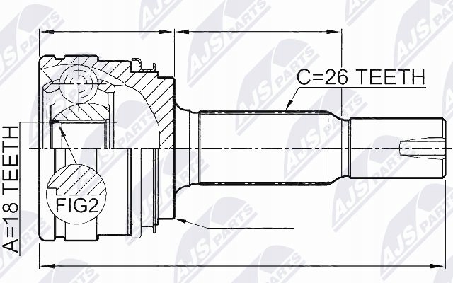 фото №2, Шарнир полуось npz-ty-085 nty