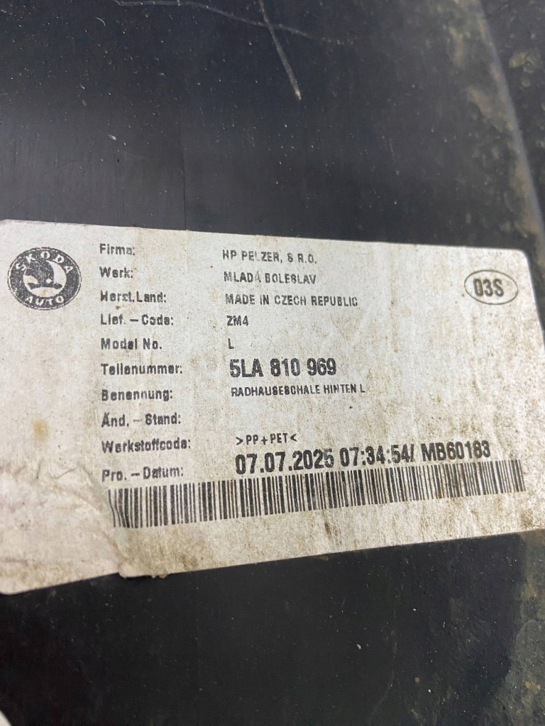 Skoda elroq 5lj спойлер накладка бампер задні задній 5lj807521 2528508830 Ціна