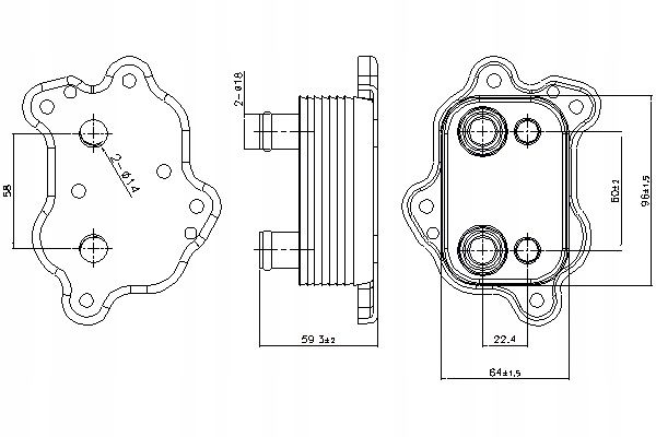 фото №2, Радіатор оливи mini r50 r53 r52 1.6 03.02-07.08 nissens