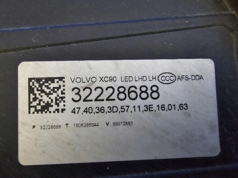 фото №14, Volvo xc90 ii lift xc-90 ii 19- 32228688 full led лампа передняя перед левая