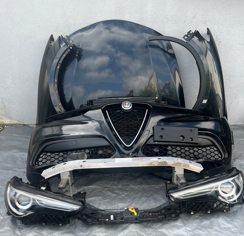 фото №1, Alfa romeo stelvio бампер капот перед kompletny