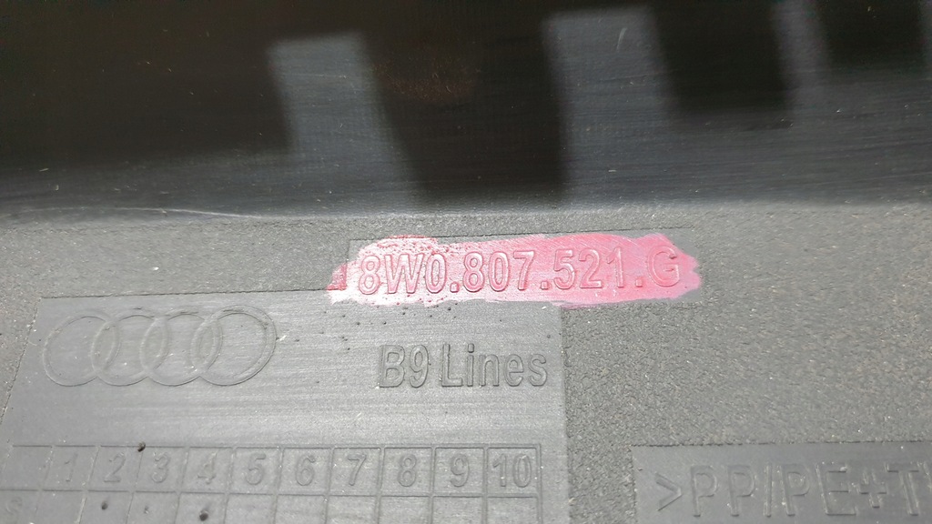 фото №11, Дифузор накладка бампера audi a4 b9 8w0807521g