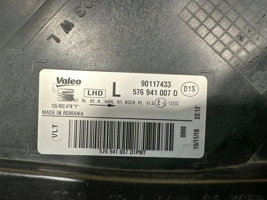 Фара seat ateca full led лівий перед європа 576941007d Ціна