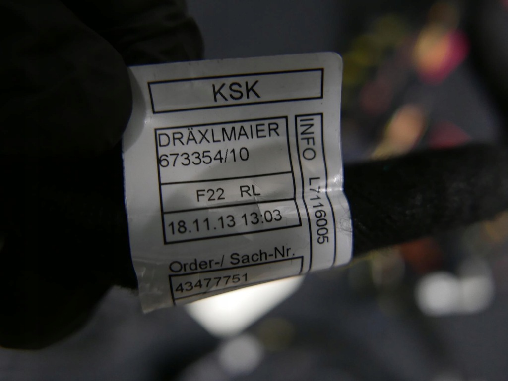 фото №10, Bmw f22 джгут електропроводка pdc бампер задня