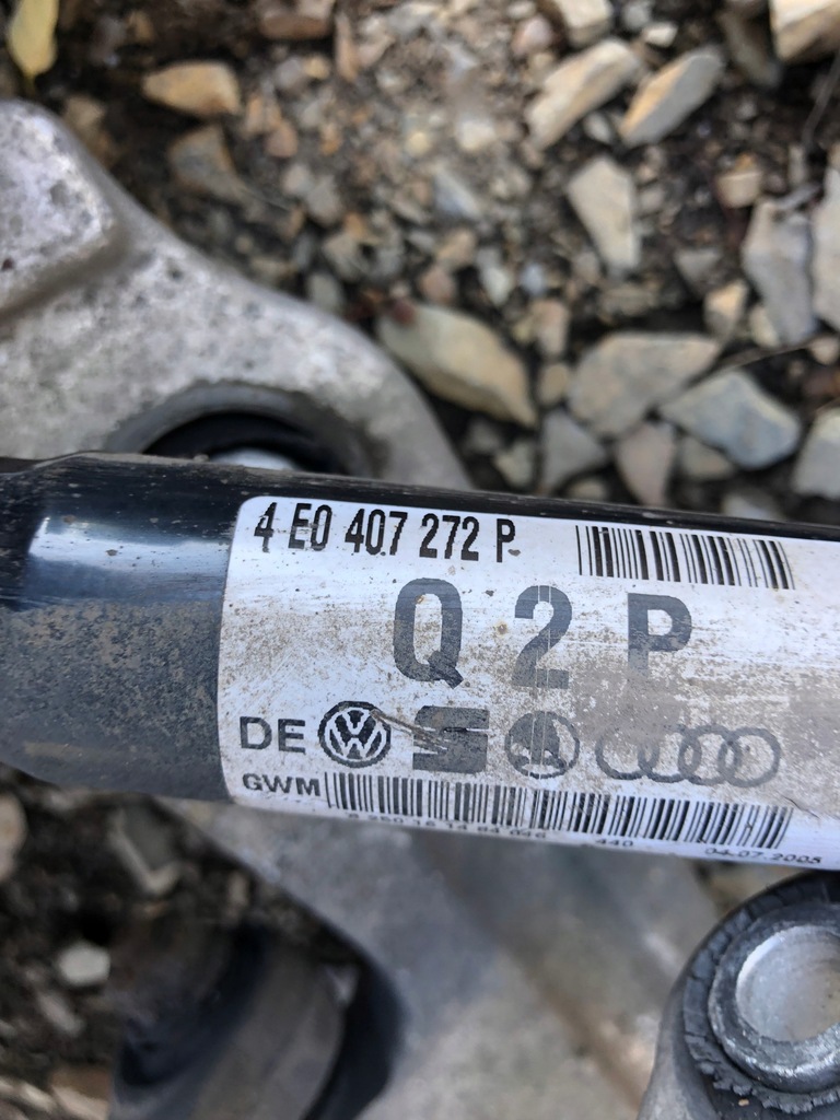 фото №6, Audi a8 d3 правый перед поворотный кулак рычаг 4e0258m