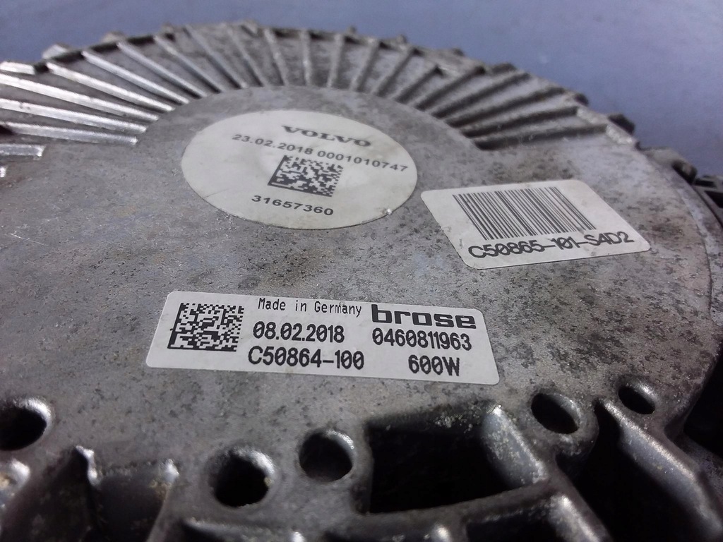 фото №4, Volvo xc60 ii моторчик вентилятора радіатора