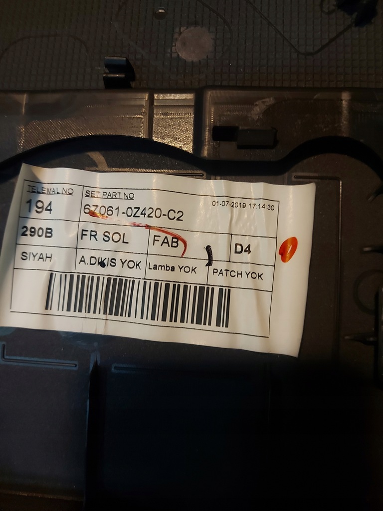 фото №4, Toyota corolla e21 sedan обшивка двері перед передній лівий 19-