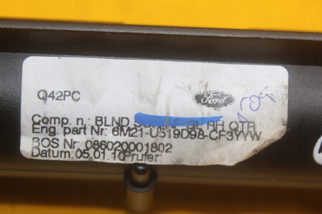 фото №4, Шторка стекло 3 ряд правый задняя ford galaxy mk2 6m21-u519d98cf